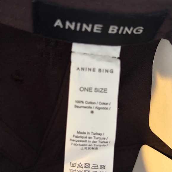 Anine Bing Jeremy baseball cap, deep brown - NWT - Picture 8 of 9